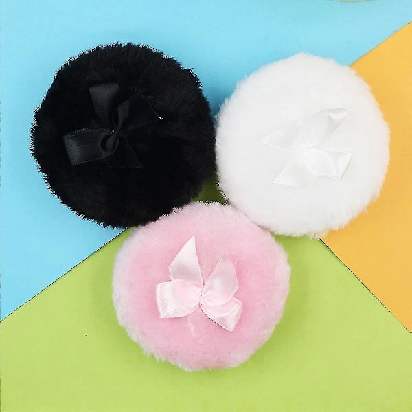 Puuteripuffit, 6 kappaletta Pehmeä Meikkipuffi Pyöreä Puffi Pehmeä Pehmoinen Puuteripuffi Keho -JRDG