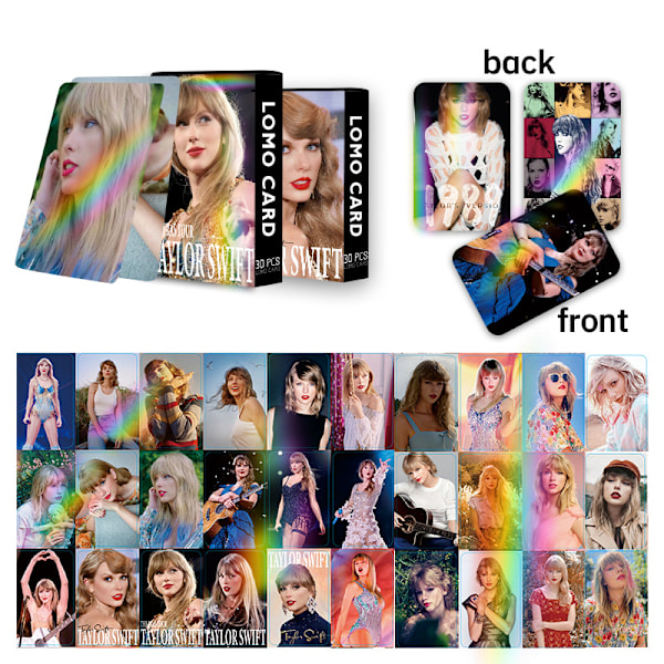 Taylor Swift Dubbelsidig 30 LOMO-kort Samlarkort