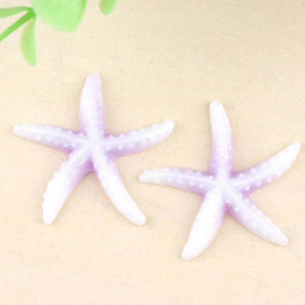 10 stk. 40mm Ocean Søde Realistiske Harpiks Havstjerner Charms DIY Scrapbooking Telefonetui Dekorative Håndværk Cabochons Hårklips Tilbehør