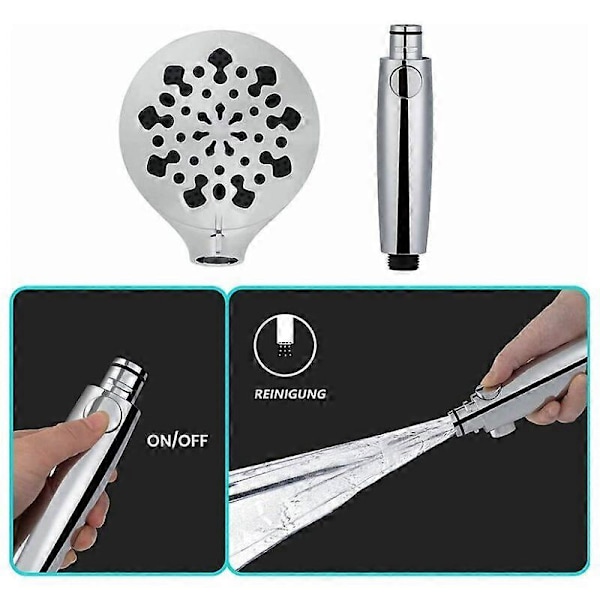 3-vägs Diverterventil Tum Shower Arm Diverter Duschhuvud Adapter Duschsystem Ersättningsdel