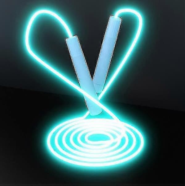 Lysande hopprep, justerbart 2,8 m, hopprep med LED-ljus
