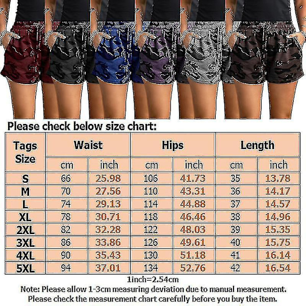 Leopardmønstrede shorts for kvinner, komfortable shorts med snøring i midjen og lommer s