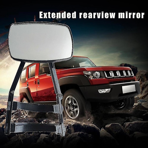 Glass Extension Car Safety Side Mirror Accessories Rv Caravan Blind Spot Truck Rear View Adjustable Angle Trailer Towing Clip On ZD B2 zd