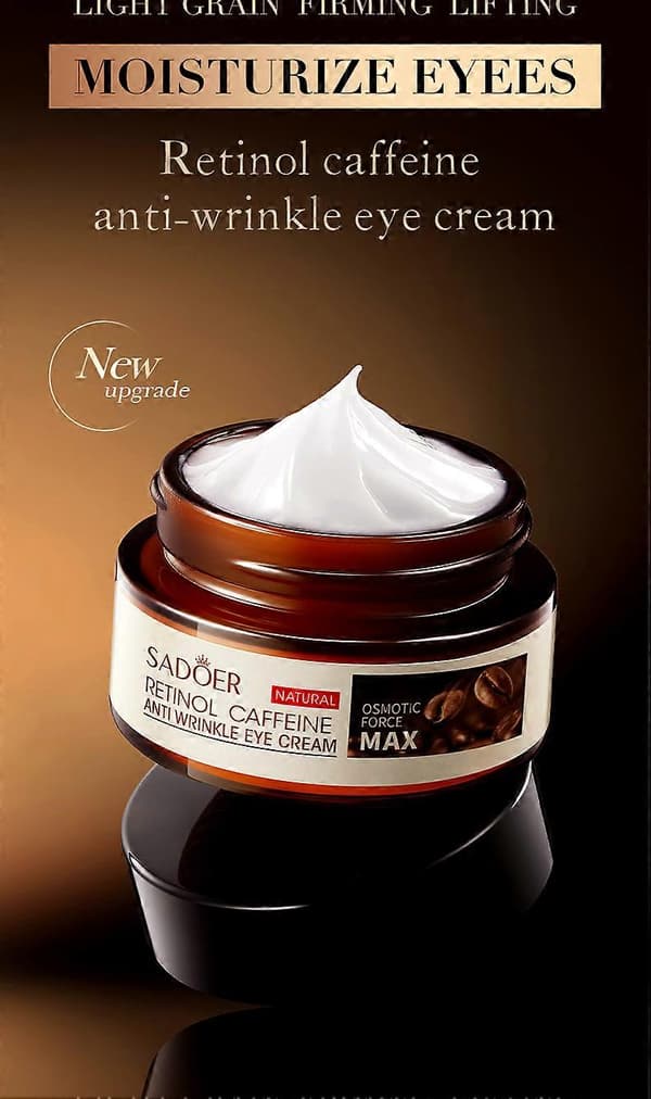 SADOER Retinol Koffein Anti-rynk ögonkräm (Utländsk version, Ny) 20g