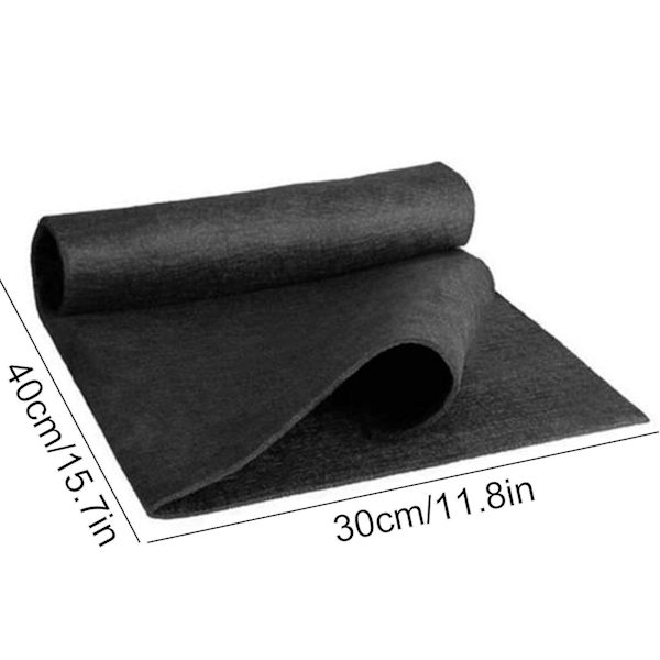 10 kpl Paksuuntuneita Taikapuhdistusliinoja, Raidoitta Mikrokuituliina, Uusiokäyttöinen black 40*30cm