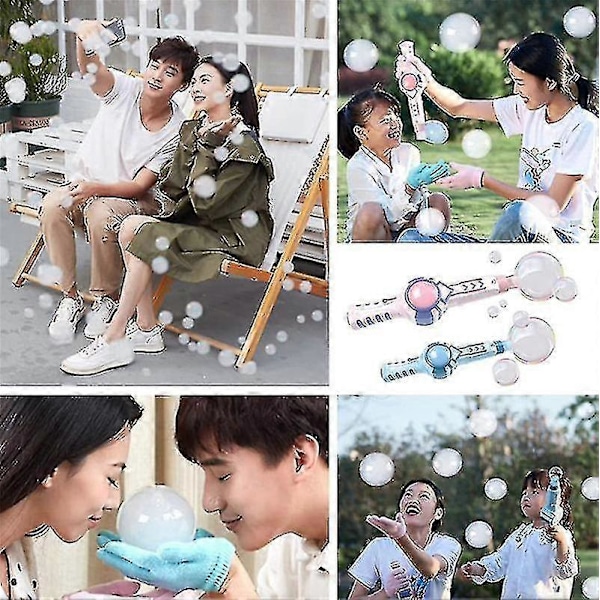 Elastisk Rökbubbelmaskin, Automatisk Magisk Rökbubbelblåsmaskin pink