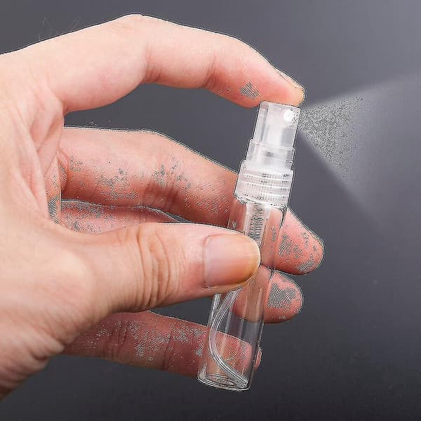 5 st Klar Glas Sprayflaska, Mini 2-10 ml Glas Provflaska, Bärbar Parfymspray