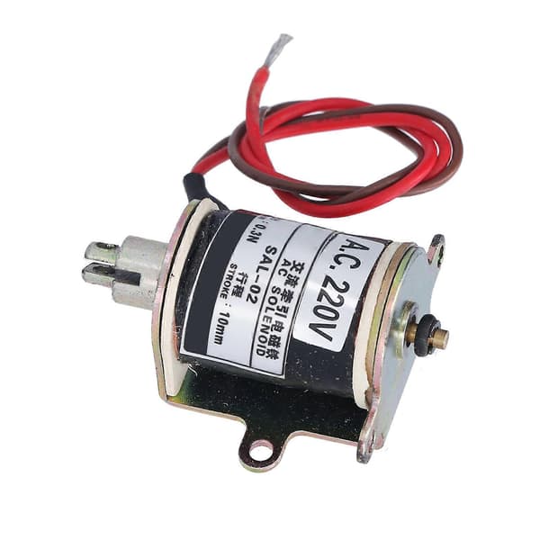 BERM Push Pull Elektromagnet Rørformet Træk Solenoid 0,3N Sugning 10mm Slag SAL?02 AC220V