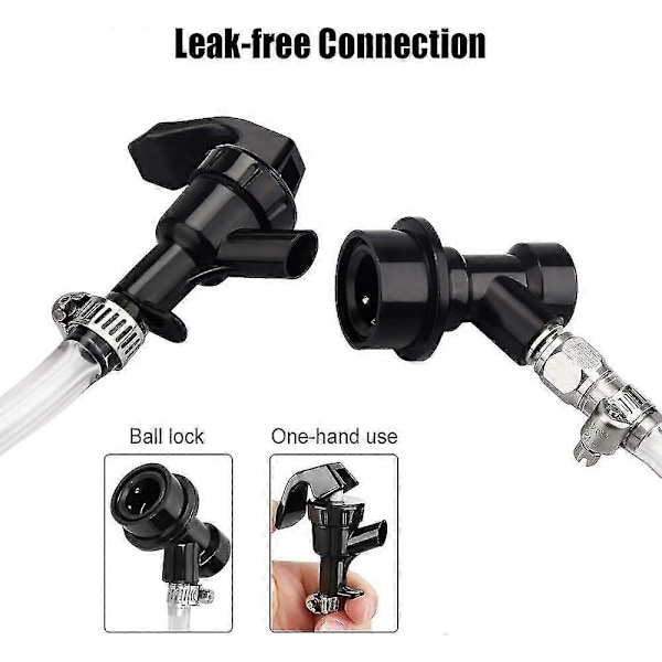 Ball Lock Ölkranledning Montering Vätskeledning Picknickkran Ball Lock Snabbkoppling Kran zd.21