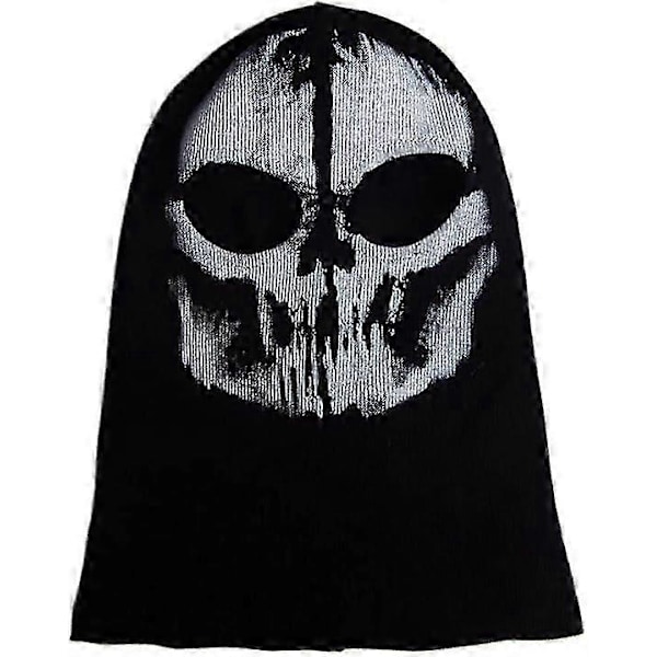 Unisex Ghost Print Strømpemaske Balaclava Maske God Til Krigsspil Halloween Cosplay Print-3 -CNSZ