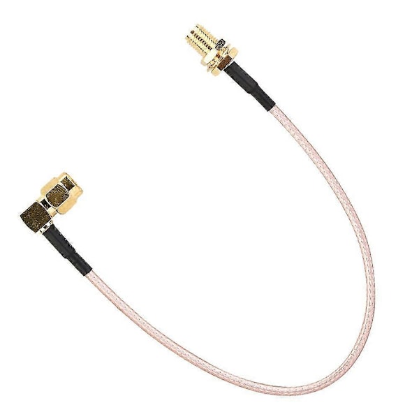 SMA Koaksiaalinen RF-kaapeli SMA-naaras 90 asteen SMA-uros RF-hyppyjohto 20 cm