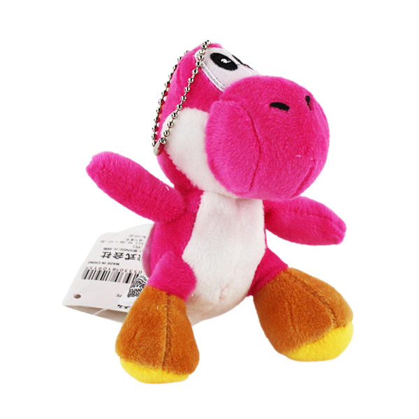12cm Super Mario Bros Yoshi Plyschdocka för Barn, Barnleksak, Present rose red