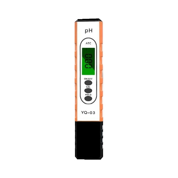 PH-Meter Digital PH-Tester Pen Høj Præcision Vandkvalitetstester orange