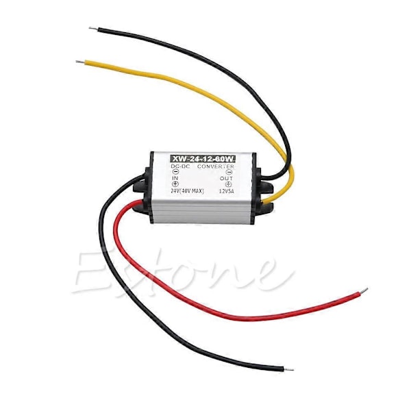 24V - 12V DC Vaihe-ylös Virtalähde Muuntaja Buck Muuntaja 60W Ulostuloteho