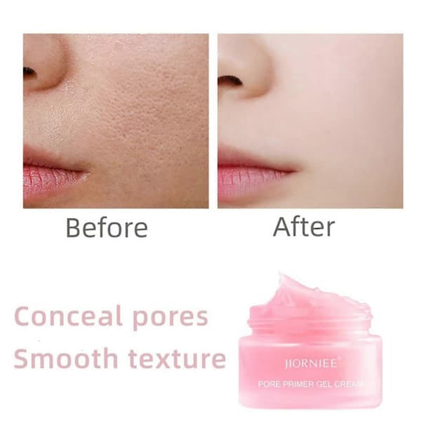 Pore Primer Gelkrem 2 stk, Usynlig Hydrerende Poreprimer for Fet Hud og Glatt Sminkebase