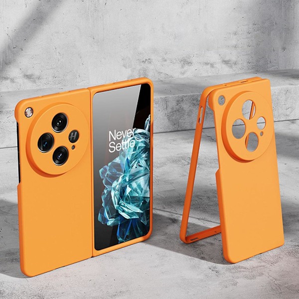 Fodral för Oneplus Open, Hård PC Stötsäker Telefonfodral Matt Smalt Skyddande Omslag Vikbart Fodral för Oneplus Open orange