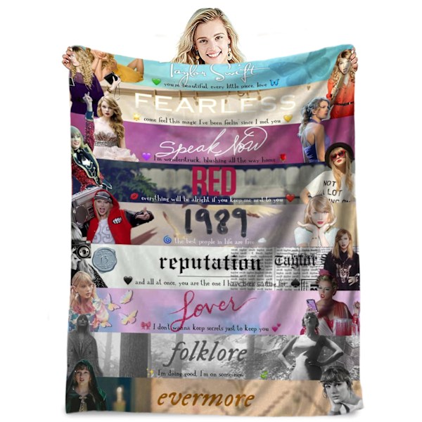 Berømt sanger flanneldækken Taylor Swift gave tæppe aircondition tæppe lur tæppe cover tæppe berømthed tæppe 100*150cm