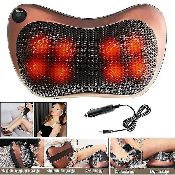 Massage Cushion Massager Shiatsu Comfortable Neck Shoulder Auto Infrared Heat -CHJR