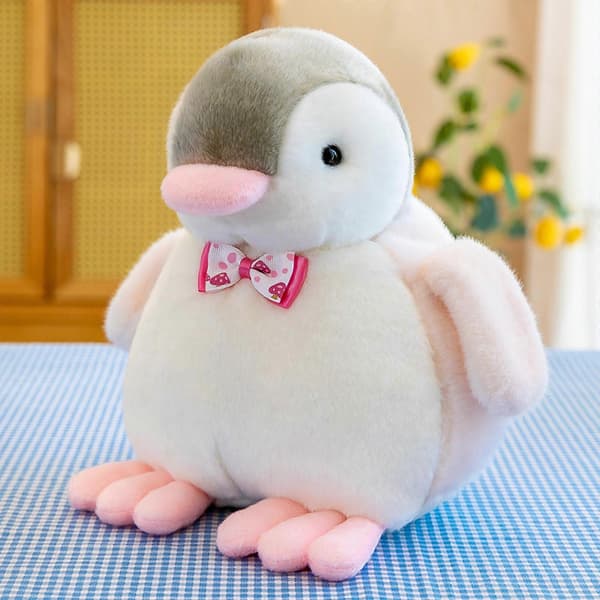 12cm Mjuka Dockor Söt Par Pingvin Dockleksak Docksovande Med Dockfödelsedagspresent