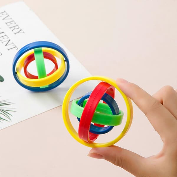 Nyhet Högkvalitativ Plast Fidget Ring Kreativ Barnpresent