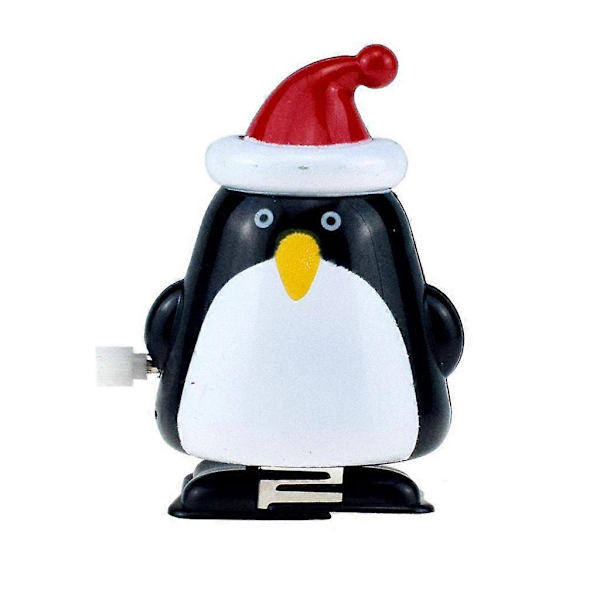 3 Sjove Opviklede Legetøj med Fjederdrevet Juledukke til Spædbarn Baby Gave chubby penguin