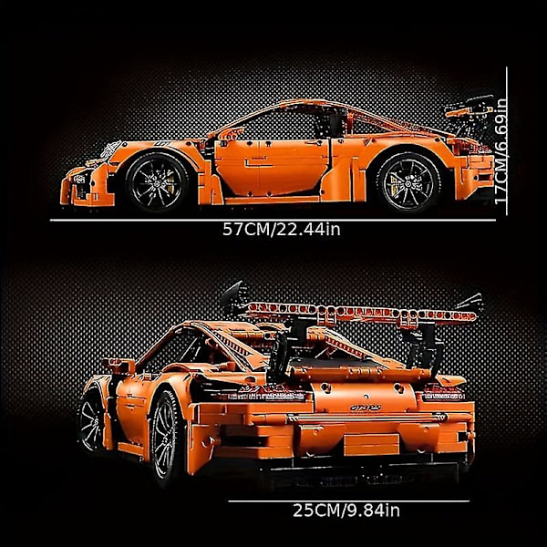 2704 delar Klassisk Super Racing Bil Montering Byggstenar, Leksaker för Pojkar, Julgåva