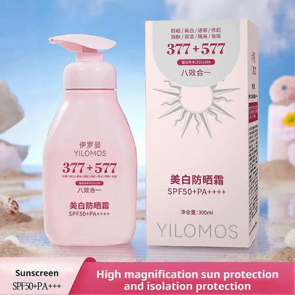 YILOMOS 8-i-1 Solskyddslotion - Vattentät & Svettresistent 300ml