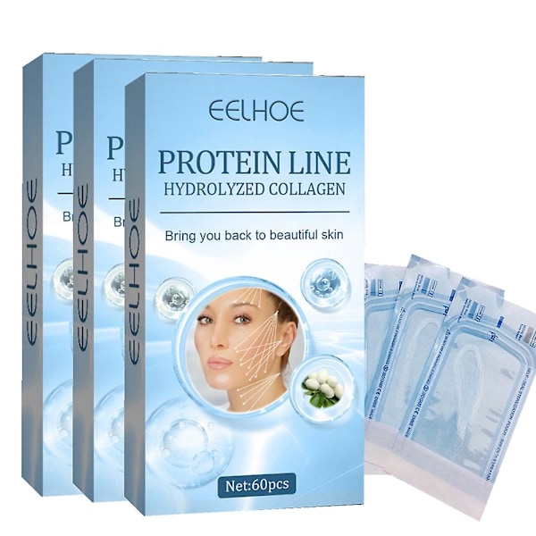 180pcs Eelhoe Silk Collagen Thread Face Firming  Anti Aging Wrinkle Facial Fillers Cosmetics Skin Care 60pcs/box