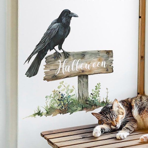 Halloween-koristeet Halloween Englanninkieliset Sloganit Makuuhuoneen Ovi Tarrat Taustakuva Koriste Seinätarra