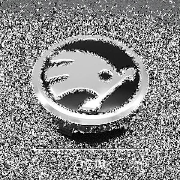 4 st 56mm 60mm Bilhjul Navkapsel Fälglock Emblem Dekaler Tillbehör För Skoda Rapid Octavia