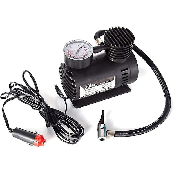 Auton minikokoinen sähköinen ilmapumppu, kannettava rengaspaineen ilmapumppu 300 psi, automaattinen kompressori pumppu autolle, polkupyörälle, moottoripyörälle, koripallolle -JRDG