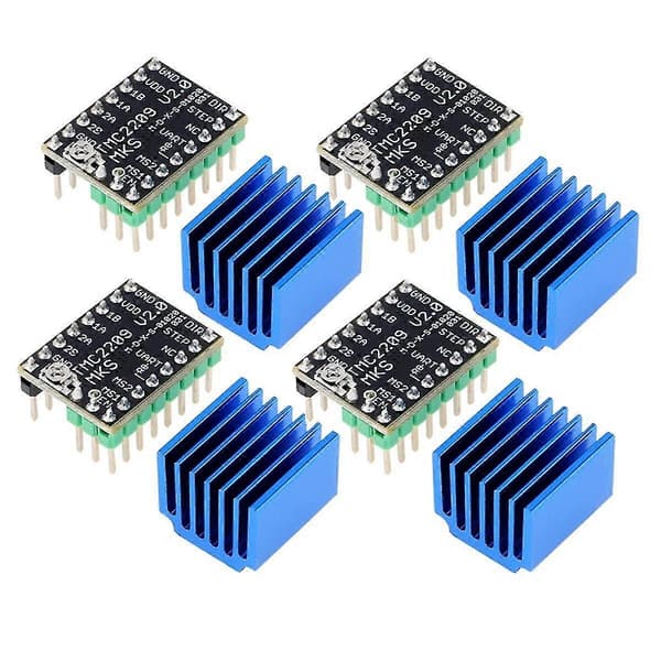 4 stk TMC2209 V2.0 Trindemotor Driver Passer Til 3 V3 Kontrolkort 3D Printer Dele Erstatter A4988 Understøtter UART
