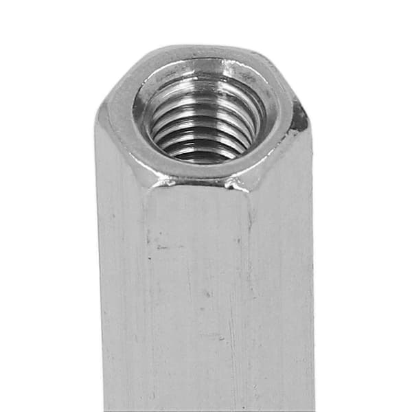 5 stk. Hex Koblingsmøtrik M8x1.25 75mm Længde 304 Rustfrit Stål Hex Forbindelsesmøtrikker til Bolt Stud Mac