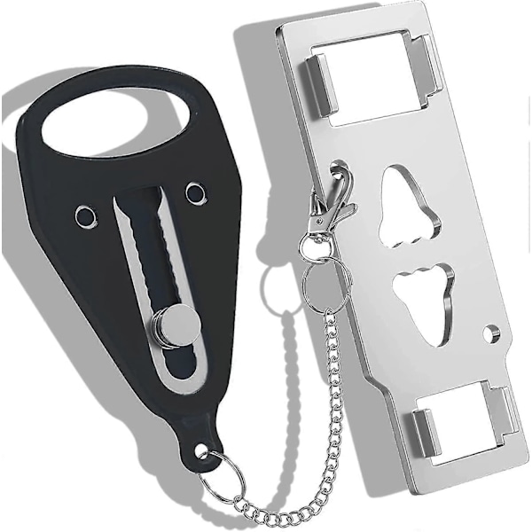 Dør lås, Bærbar Dør Lås Heavy Duty Ekstra Lås For Ekstra Personvern
