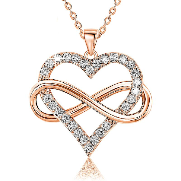 925 Silver Nummer 8 Halsband Diamant Hänge silver