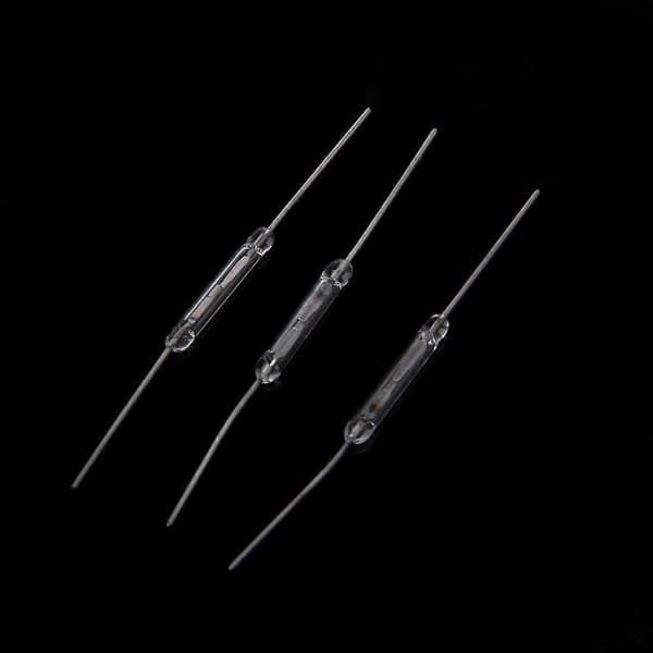 10 st 2x14mm Rörswitch Normalt Öppen Magnetisk Induktionsswitch Elektromagneti