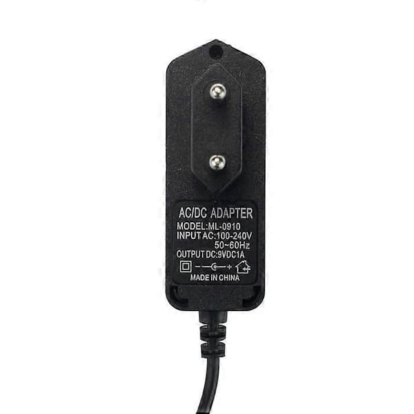 9V 1A Virtalähdeadapteri 5.5x2.1mm Tulo 100V-240V
