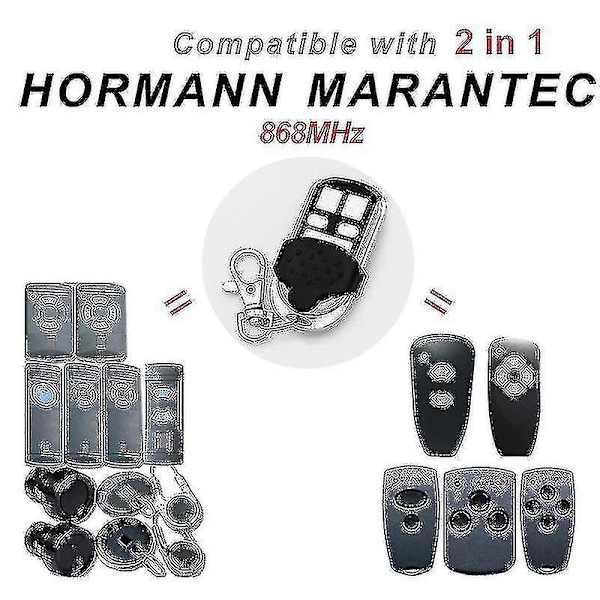 Hormann 868 Hs2 Hs4 Hse4 Hsm4 Hsm2 Marantec Garagedörröppnare Digital 302 Fjärrkontroll Klon För D384 D382 Handsender 868mhz 5y -GSL