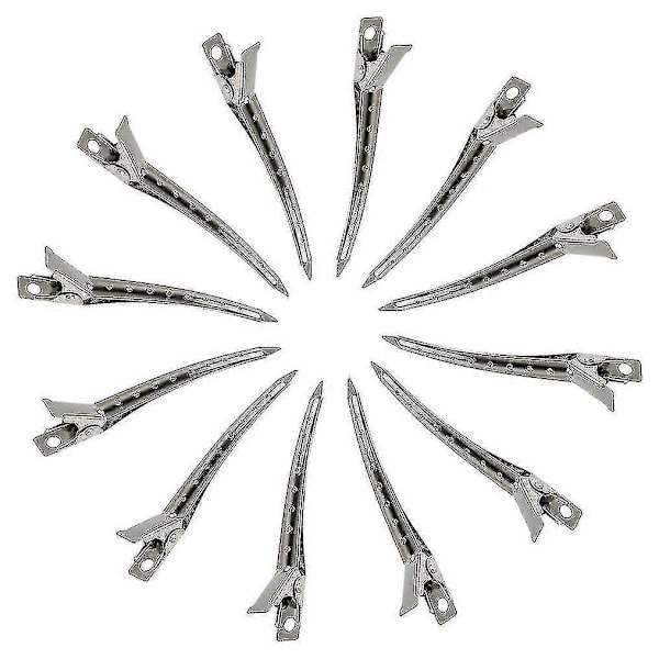 24 stk. Andebnebb Klips Rustfrie Metall Med Huller For Hårstyling