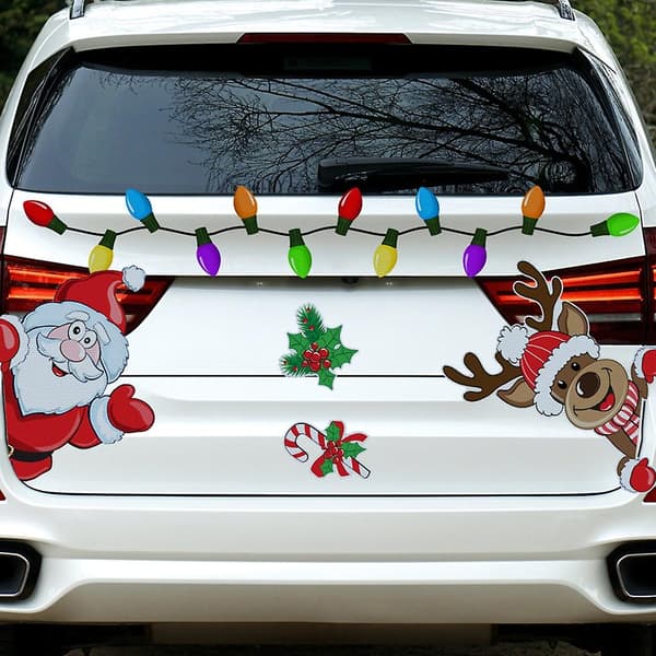 Julepynt Magnetiske Bilstickere Reflekterende Dekal Ornament