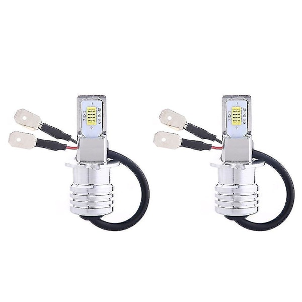 2 st H7 LED-lampor Super Bright Bildimlyktor Strålkastare 12v 24v 6000k Vit Körning Löpande LED H7-lampor För Auto Automotive -CHJR 6000k cold white