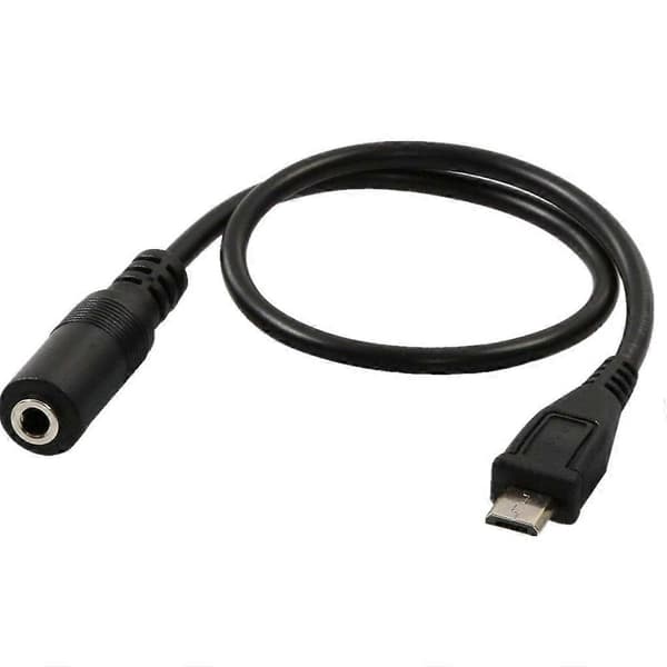 Micros USB 5P Adapterkabel 3,5 mm Hun Audios Kabelledning til Clip Mikrofoner