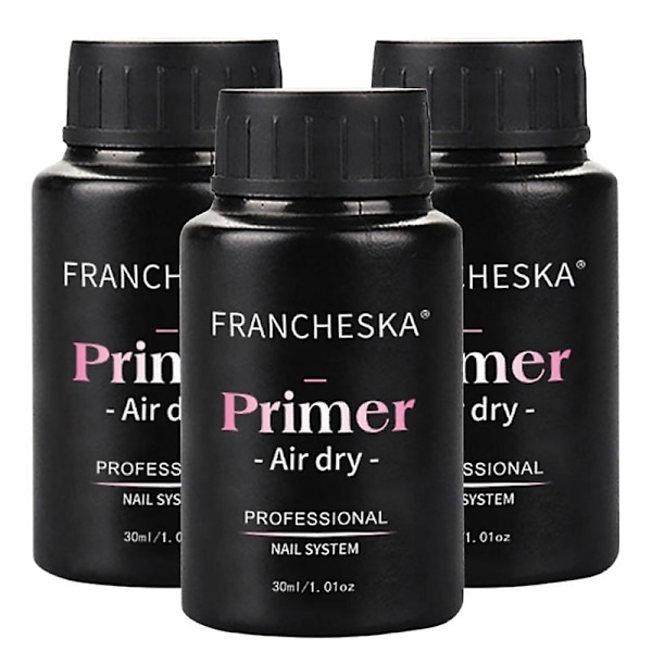 3 stk 30ml Negle Primer Rask Lufttørking Prep Dehydrator For Negle Soak Off Base Primer Gel Første Negle Gel For Profesjonell Manikyrverktøy