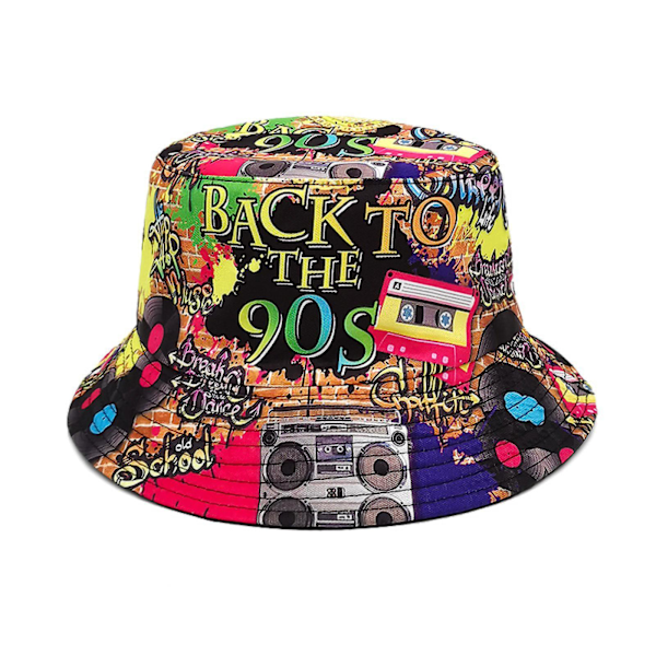 Bucket Hat Fiskehatter Sommer Reise Strand Sol UV Beskyttelse Pakkbar Fiskerlue for Menn Kvinner Tenåringer -GSL p18