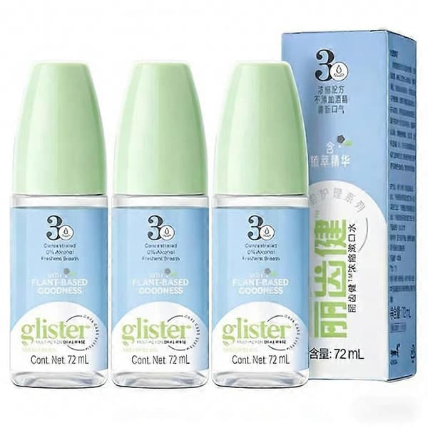3X Amway Glister tiivistetty suuvesi - 72 ML