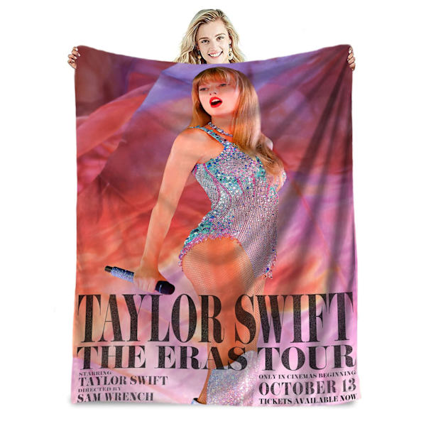 Känd sångare flanellfilt Taylor Swift presentfilt luftkonditioneringsfilt napfilt täcke kändisfilt 150*200cm
