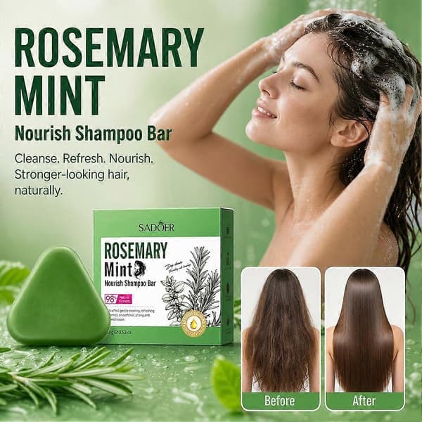 SADOER Rosmarin Mynte Shampoo Bar 100g