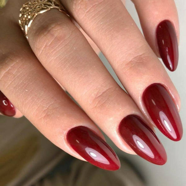 Ensfarvet rundhoved kort blank negleplaster falsk negl færdigt produkt 24 stykker slidstærk manicure værktøj negle -GSL zd G