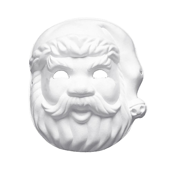 Tyhjä värillinen maalausnaamio naamiaiskosplay-massamaskitarvikkeet lastentarhan DIY-tarvikkeet Jikaix_GET IT -lahjat santa clause*
