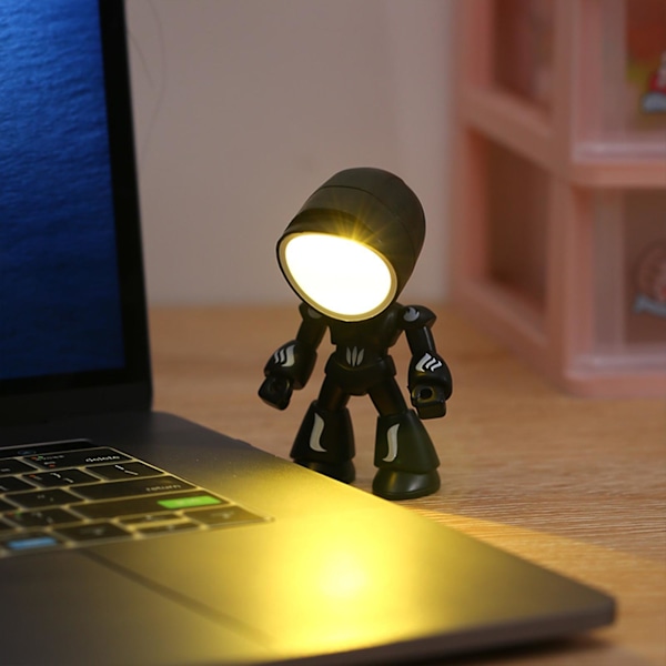 50% Rabat, Foldbar DIY LED Natlampe Sød Borddekoration Mini Bordlampe Bordlampe yellow